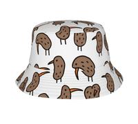 Yyoretp Kiwi Birds - Sombrero de pescador plegable para mujer y hombre, para verano, playa, sol, pesca, color negro