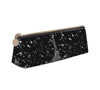 Yyoretp Night Paris - Estuche triangular simple con diseño de la Torre Eiffel para artículos de oficina, cosméticos, artículos de tocador, White, Talla única, Estuche de belleza