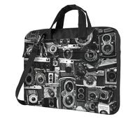 Yyoretp Retro Cool Camera Collection - Funda portátil para portátil de un solo hombro, compatible con 13 a 16 pulgadas, Black, 13 inch