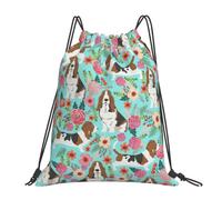 Yyoretp Sweet Basset Hound - Mochila con cordón para deportes, gimnasio, playa, baile, yoga, para mujeres y hombres