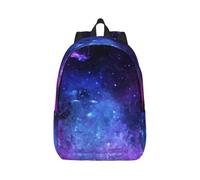 Yyoretp Universe Galaxy Star Space Print - Mochilas de lona a la moda, casual, ligera, deportiva, bolsa de viaje multiusos, Black, S, Casual
