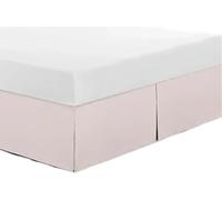 YYPZTWO Clásico Falda de Cama con Volantes Elástico Cubre Canape con Volantes Prueba De Polvo Cubre Somier Hotel Bedding Ruffled Bedskirt,Rosado,Queen/150 * 200cm