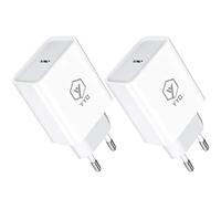 YYQ Adaptador de corriente USB - C Cargador PD de 20 W Cargador Power Delivery 3.0, carga rápida para iPhone 12 11 PRO Max SE XS Max XR 8 Samsung Galaxy S21 Ultra S20 S9 (paquete de 2) blanco