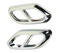 YyQFMA8 para GLC-Klasse X254 Line Embellecedor Cubierta Tubo Escape Acero,Escape Trasero Punta Marco de DecoracióN de Tubo Accesorios Estilo,A-Silberfarbe