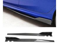 YYRTTDM Faldón Lateral para Hyundai i20 2009-2019 2020 2021 2022 2023 2024 2025, Coche Difusor Divisor Rasguño Falda Lateral Extensión Accesorios,Bright Carbon Fiber