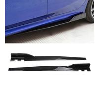 YYRTTDM Faldón Lateral para Seat Leon ST 2012-2016 2017 2018 2019 2020, Coche Difusor Divisor Rasguño Falda Lateral Extensión Accesorios,Bright Black