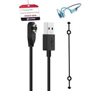 yystao 1 cable de carga para auriculares SHOKZ OpenSwim Pro, cargador magnético estable USB de repuesto con banda elástica de ajuste de silicona para auriculares de sonido óseo
