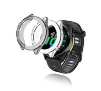 yystao - Carcasa para Garmin Forerunner 970 (2 unidades), TPU semiseccional, antigolpes, ligera, fácil instalación, color negro y transparente
