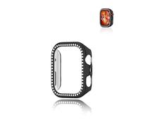 yystao - Carcasa para Huawei Watch Fit 4 Pro, marco de PC, diseño de cristales, diseño de diamante, peso ligero, color negro