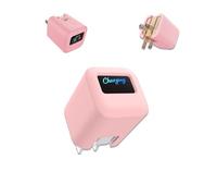 yystao Funda para Anker Nano Safe Charge Smart Charger (45 W máx), agradable funda de silicona - lavable varias veces, resistente a los arañazos, antigoteo, color rosa