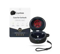 yystao Funda para auriculares HUAWEI FreeClip 2 S, funda de silicona suave con cordón, bolsa de almacenamiento antiarañazos a prueba de golpes, color negro
