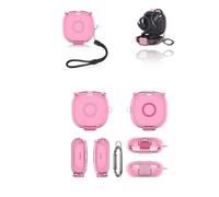 yystao - Funda para auriculares inalámbricos SHOKZ OpenFit 2, funda protectora de TPU compatible con SHOKZ OpenFit 2, a prueba de polvo y golpes, color rosa transparente