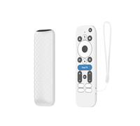 yystao Funda para ONn.GoogleTV Box 4K Pro mando a distancia, funda de silicona compatible con onn.GoogleTV Box 4K Pro, carcasa a prueba de polvo, antiarañazos, color blanco