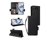 yystao Funda para ZTE Nubia Air Smartphone Funda con Tarjetero & Lanyard RFID-Skimming Funda de Cuero PU Flip Case Negro