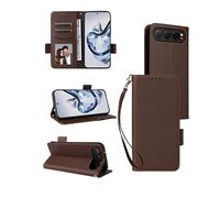 yystao Funda para ZTE Nubia Air Smartphone Funda con Tarjetero & Lanyard RFID-Skimming Funda de Cuero PU Flip Case Marrón