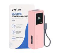 yystao Funda Xiaomi Power Bank 20000 mAh 165 W (PB2165), carcasa de silicona totalmente cerrada, ajuste preciso, resistente a golpes y arañazos, color rosa