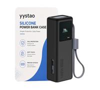 yystao Funda Xiaomi Power Bank 20000 mAh 165 W (PB2165) Funda de silicona totalmente cerrada, ajuste preciso, resistente a golpes y arañazos, color negro