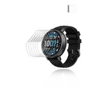 yystao Protector de pantalla para Amazfit Active Max (6 unidades), material de TPU, suave, alta definición, resistente a los arañazos, sensible al tacto, antihuellas