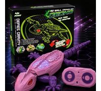 YYSWSAKY Lagarto Trepador Paredes, Ojos Luminosos LED, Gira 360°, Se Puede Trepar por Paredes y Suelos, Juguete Trepador, Recarga USB, Regalo de Cumpleaños o Navidad para Juguetes Niños 3+ Años (C)