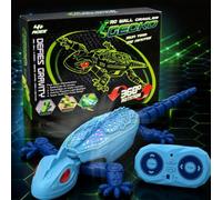 YYSWSAKY Lagarto Trepador Paredes, Ojos Luminosos LED, Gira 360°, Se Puede Trepar por Paredes y Suelos, Juguete Trepador, Recarga USB, Regalo de Cumpleaños o Navidad para Juguetes Niños 3+ Años (B)
