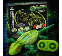 YYSWSAKY Lagarto Trepador Paredes, Ojos Luminosos LED, Gira 360°, Se Puede Trepar por Paredes y Suelos, Juguete Trepador, Recarga USB, Regalo de Cumpleaños o Navidad para Juguetes Niños 3+ Años (A)