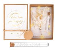 YYSWSAKY Regalos de boda para recién casados, embalaje de regalo de dinero, caja de regalo de dinero con tarjeta de boda, flores secas, luz y tubo de ensayo, ideas de regalos de boda para recién