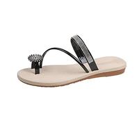 Yytcsjz Sandalias Juanete Mujer Confort Talla Grande, Clip Toe Ring Rhinestone Crystal Jeweled Sandalia Zapatos, para juanetes Férulas Separador de Dedos, Hallux Valgus