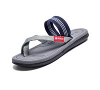 Yytcsjz Sandalias para Fascitis Plantar Hombre, Sandalias Cómodas De Playa para Verano Planas Y Antideslizantes Correctoras De Juanetes, Chanclas Ortopédicas Transpirables, Fascitis Arco(Gray,43 EU)