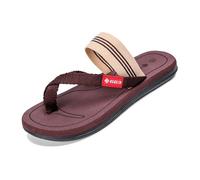 Yytcsjz Sandalias para Fascitis Plantar Hombre, Sandalias Cómodas De Playa para Verano Planas Y Antideslizantes Correctoras De Juanetes, Chanclas Ortopédicas Transpirables, Fascitis Arco(Brown,41 EU)