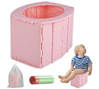 YYTECH Orinal para niños, orinal plegable para viajes, para niños, portátil, de viaje, plegable, con bolsa de almacenamiento, para bebés
