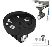 YYTECH Soporte adaptador para bicicleta Gopro - Soporte para ordenador de bicicleta para Garmin Distancia entre orificios de 22 mm, soporte para cámara GoPro, soporte para luz de bicicleta (hembra)