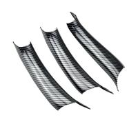 YYTEMD 3 Piezas De ABS Con Textura Interior Para Manija De Puerta, Embellecedor Protector, LHD/RHD, Para X5 F15 X6 F16 2014-2018 cubierta manija puerta interior coche(Carbon RHD)