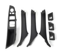 YYTEMD 7 Piezas Manija Puerta Interior Coche, Cubierta Decorativa Para Serie 5 F10 F18, Volante A La Izquierda, LHD, 2010-2016 cubierta manija puerta interior coche(Negro)