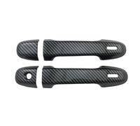 YYTEMD Cubierta Manija Puerta Piezas Exteriores Decoración Coche Para Toyota Para Yaris Para Vitz 2012-2019 cromo(2 Door Carbon)