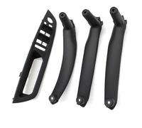 YYTEMD Juego 4 Tiradores Puerta Interior Volante Izquierda Derecha, Piezas Repuesto Para X5, X6, E70, E71 (2007-2013) cubierta manija puerta interior coche(LHD Black)