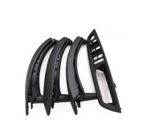 YYTEMD Juego 7 Piezas Cubierta Cuero Interruptores Ventana Puerta Interior, Izquierda Derecha, Para X5, X6, E70, E71 (2007-2014) cubierta manija puerta interior coche(RHD SET Black9)