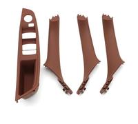 YYTEMD Kit De Reparación De Manija De Puerta Interior Izquierda Y Derecha (4 Piezas, LHD) Para Serie 5 F10 F11 520i 523i 525i 528i 530i cubierta manija puerta interior coche(Redbrown Set11)
