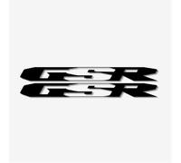 YYTEMD Pegatinas para Llantas Pegatinas para Motocicleta, Accesorios para Bicicleta, Depósito De Combustible, Ruedas, Pegatinas Reflectantes Impermeables para Suzuki GSR(Non-Reflective Black)