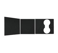 YYTEMD Varios Estilos para Tesla Model 3 Car Center Console Wrap Kit Sticker Dashboard Matte Carbon Fiber Black