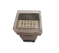 yytzio Relé de tiempo DH48S-2Z 0,01S-99H99M AC/DC 24-220 V, temporizador de retardo de 8 pines con base