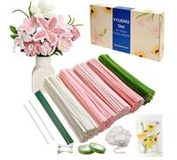YYUENG TAK 350 piezas Limpiapipas Manualidades Rosa,Set de Limpiapipas Flores, con Instrucciones y varios accesorios, para Regalos Artesanales y Decoración del Hogar,Pipe Cleaner Flower kit