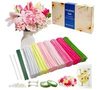 YYUENG TAK 500 piezas Limpiapipas Manualidades degradado Rosa,Set de Limpiapipas Flores, con Instrucciones y varios accesorios,para Regalos Artesanales y Decoración del Hogar,Pipe Cleaner Flower kit