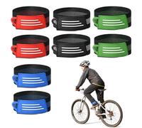 YYUEZHI Brazalete Reflectante, 8 Pcs Pinzas Pantalón Bicicleta, Clips De Pantalón para Bicicleta con Tiras Reflectantes para Ciclistas, Cinturón para Pantalones De Ciclismo Y Footing