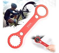 YYUEZHI Centerlock - Llave de rodamiento interno para bicicleta, llave BB, aleación de aluminio, compatible con Dub/TL-FC32 / TL-FC25 / TL-FC24 para reparación de bicicletas (rojo)