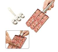 YYUEZHI Máquina para Hacer Albóndigas Triple Creative Kitchen Acero Inoxidable, Antiadherente para Usar En La Cocina Haciendo Albóndigas,Bolas De Pescado,Bolas De Verduras.