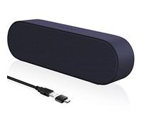 YYV Altavoces PC, Mini Barra de Sonido USB con Control de Volumen, Altavoces de Computadora para Computadora de Escritorio, Ordenador Portátil, Móvil, Tablet, Azul