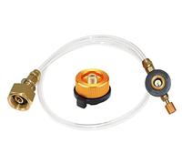 YYWEi Cartucho de gas, adaptador para estufa de gas exterior, hornillo de camping, adaptador de boquilla para LPG, cilindro plano, adaptador de botella