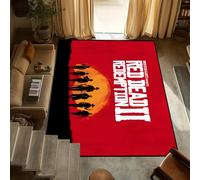 yyxsgdmw Juego De Puerta R-Redemption Mat Antideslizante Cocina Dormitorio 2 Alfombra Hecha A Mano Alfombra Muerta R-Red Decoración De Entrada De Sala De Estar Q4493 80×120Cm