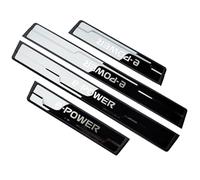 YYYQP 4 Piezas Coche Acero Inoxidable Protectores Antideslizantes para Estribos, para Nissan X-Trail T33 Qashqai J12 Ariya e-Power 2024 Accesorios Decorativos