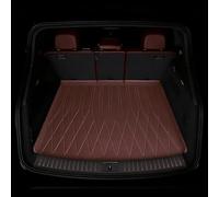 YYYQP Coche Alfombrilla de Cuero Impermeable para Maletero, para Audi A3 Sportback 8V 2013-2020 (Without Net on Left Side) Accesorios Interiores,Amber Brown- High Edge